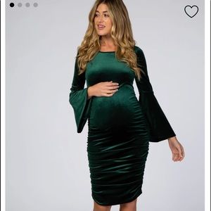 Velvet Maternity Dress